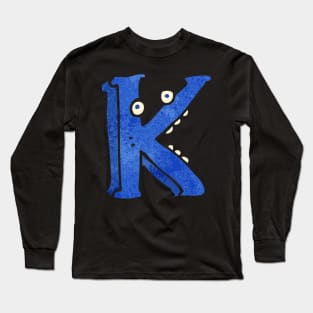 funny Letter,Christmas Gifts,A wonderful gift for those who start their name with K letter Long Sleeve T-Shirt